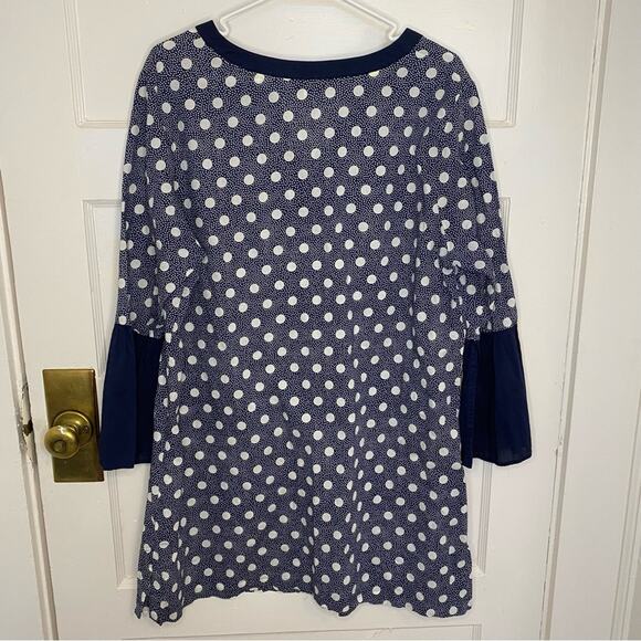 Boden Jodie Kaftan Tunic size 16 lightweight polka dot Bell Sleeve - Picture 4 of 5